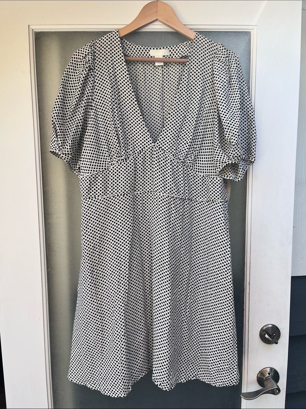 H&M Black & White Polka Dot mini Dress